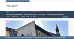 Desktop Screenshot of facsdedroit.fr