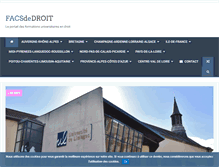 Tablet Screenshot of facsdedroit.fr